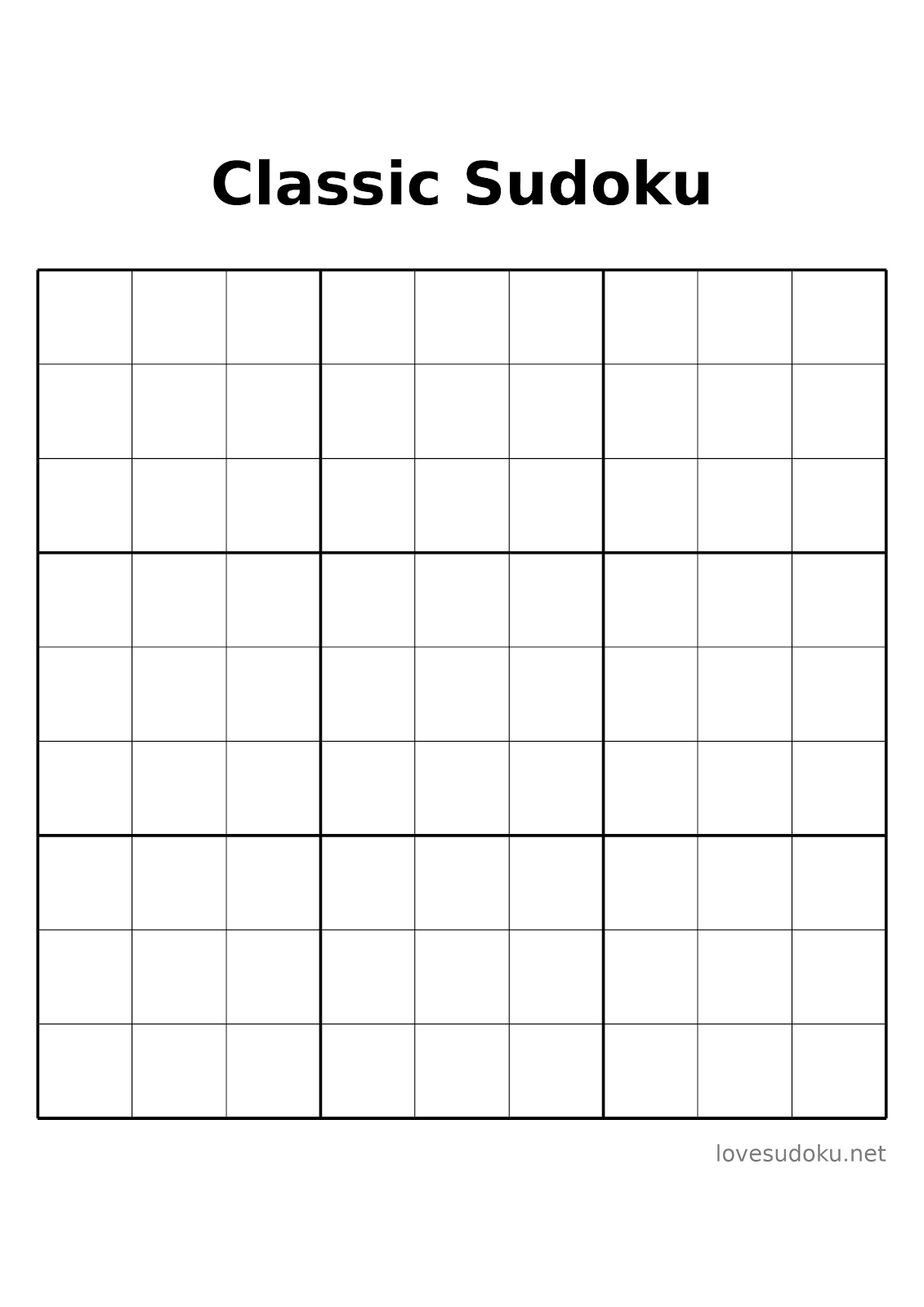 printable sudoku sheets
